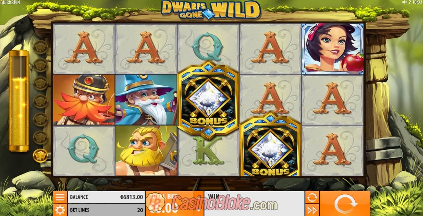 Lar?parking dwarfs gone wild quickspin slot game player powers drive