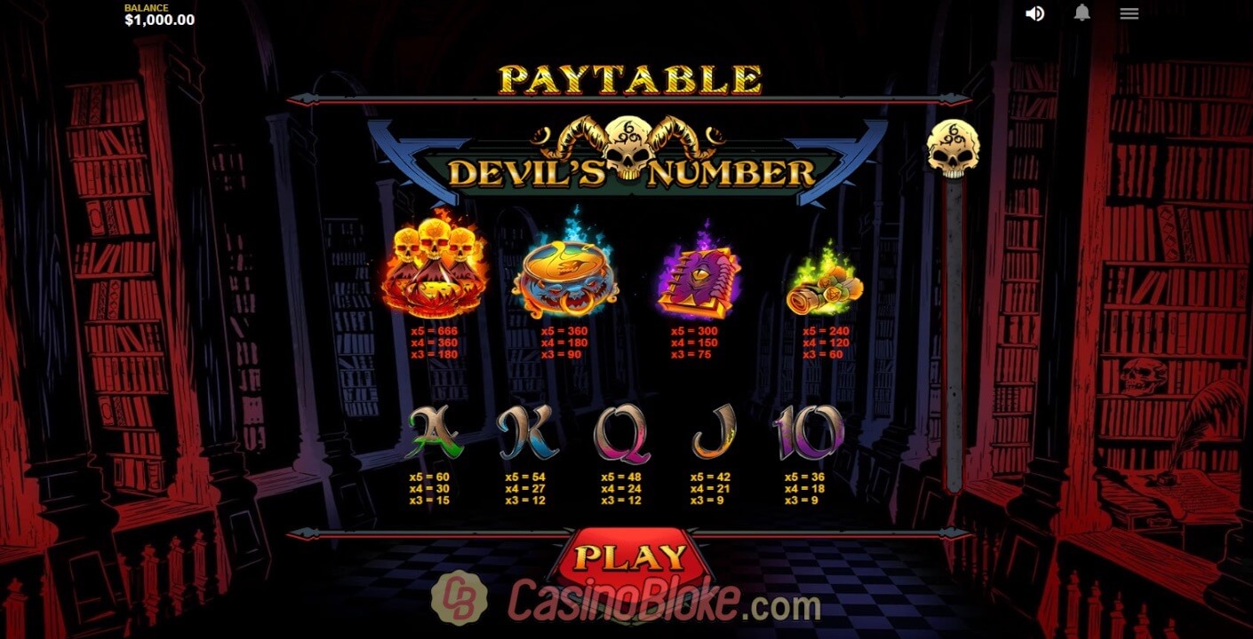 Devil’s Number Slot thumbnail - 1