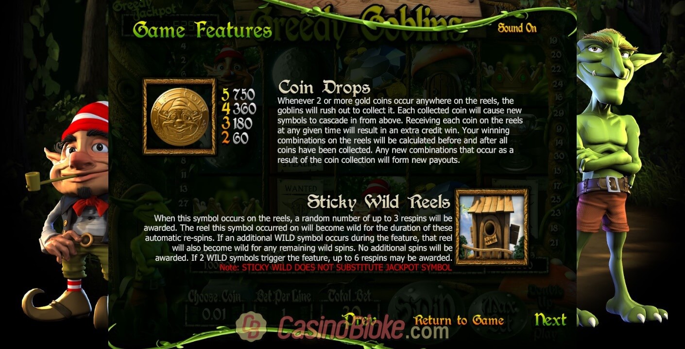 Greedy Goblins Slot Screenshots