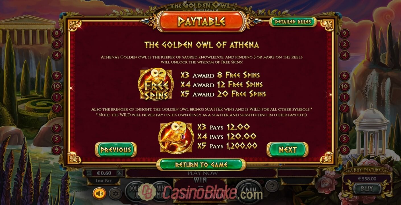 The Golden Owl of Athena Slot thumbnail - 2