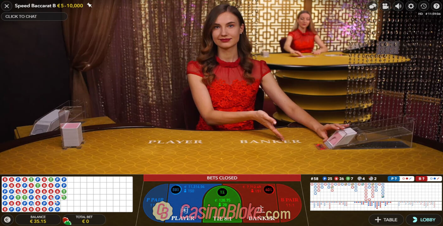 Evolution Live Speed Baccarat thumbnail - 0