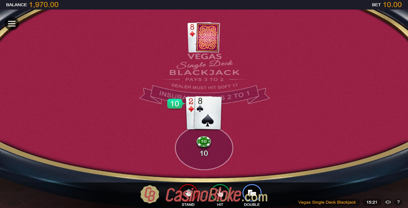 Vegas Single Deck Blackjack thumbnail - 1