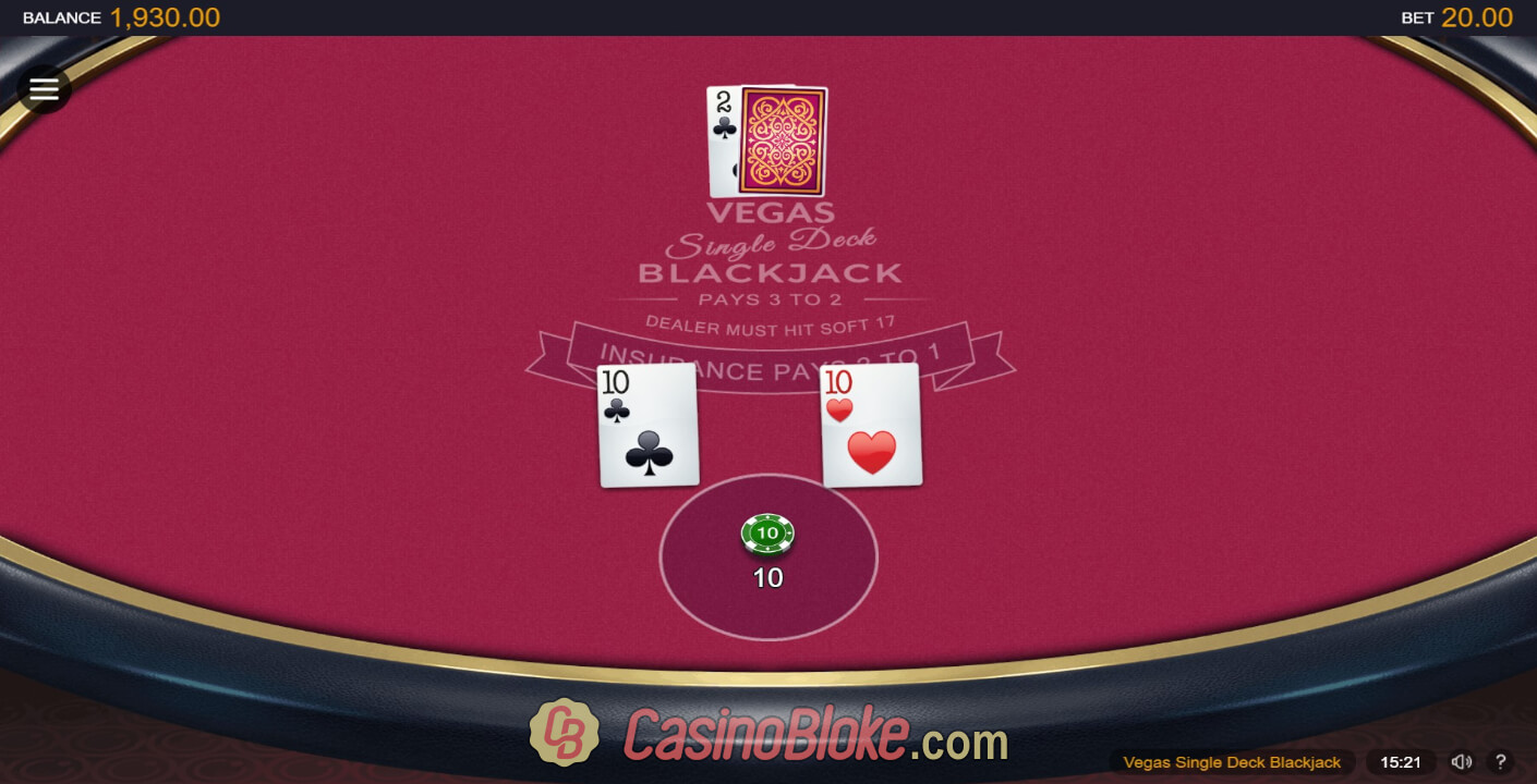 Vegas Single Deck Blackjack thumbnail - 2