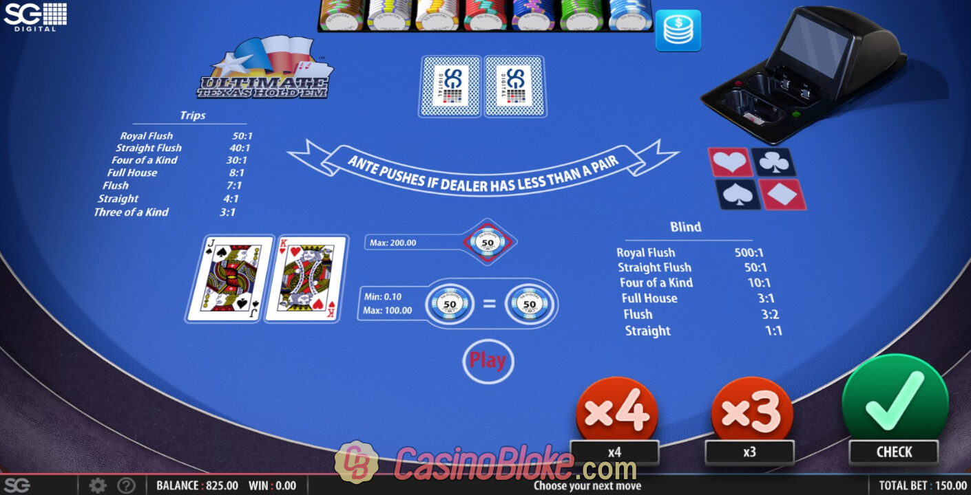 Ultimate Texas Holdem Casino
