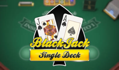 Single Deck Blackjack Logo Big