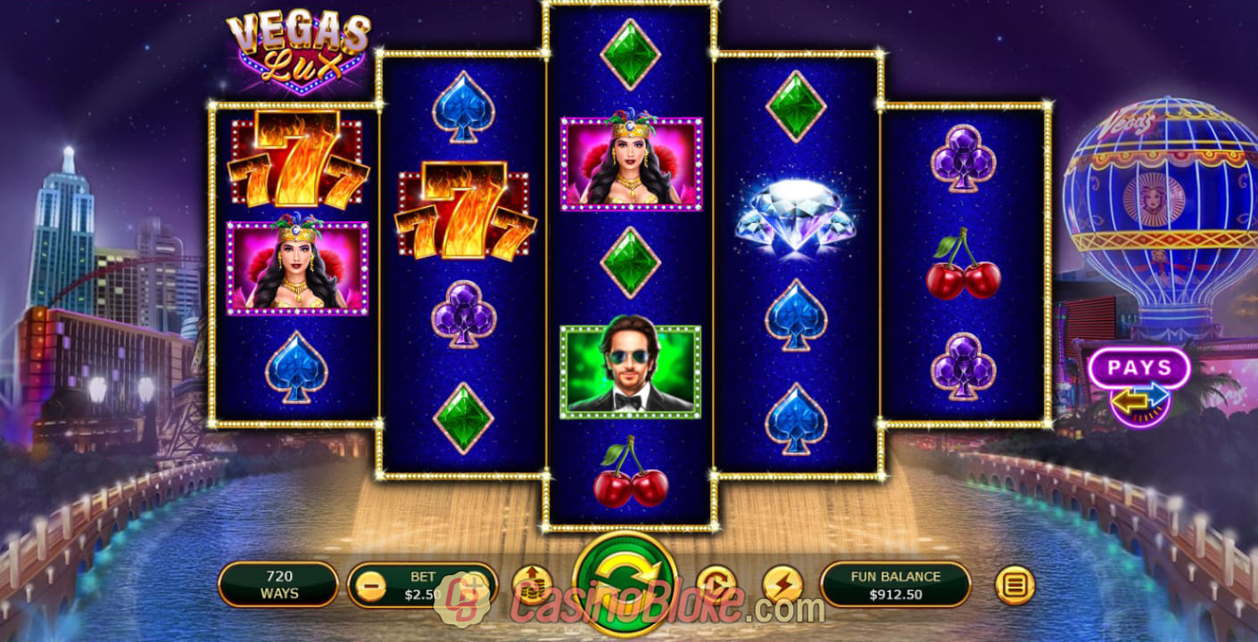 Vegas Lux Slot Game - Realtime Gaming - Review & Rating