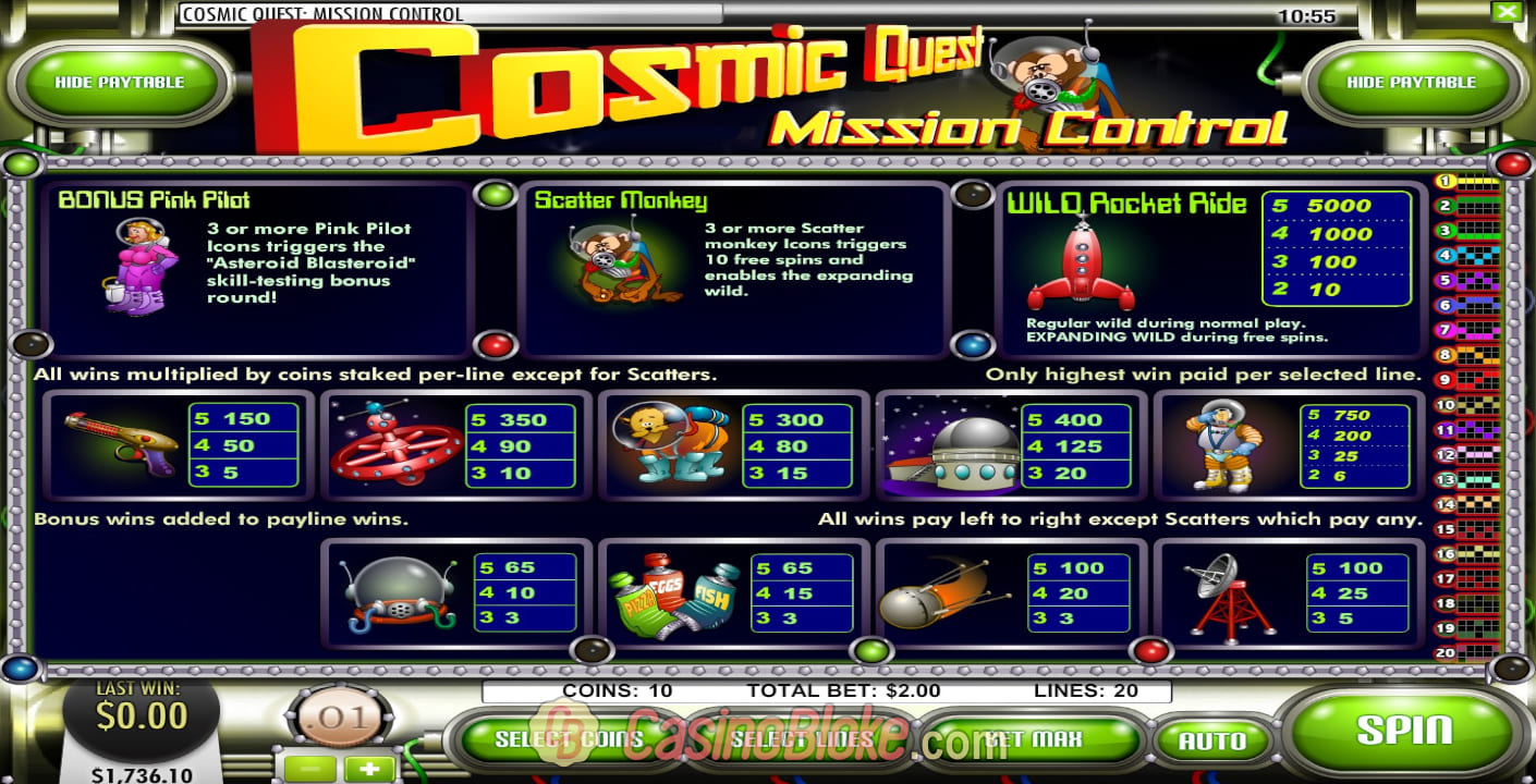 Cosmic Quest: Mission Control Slot thumbnail - 1