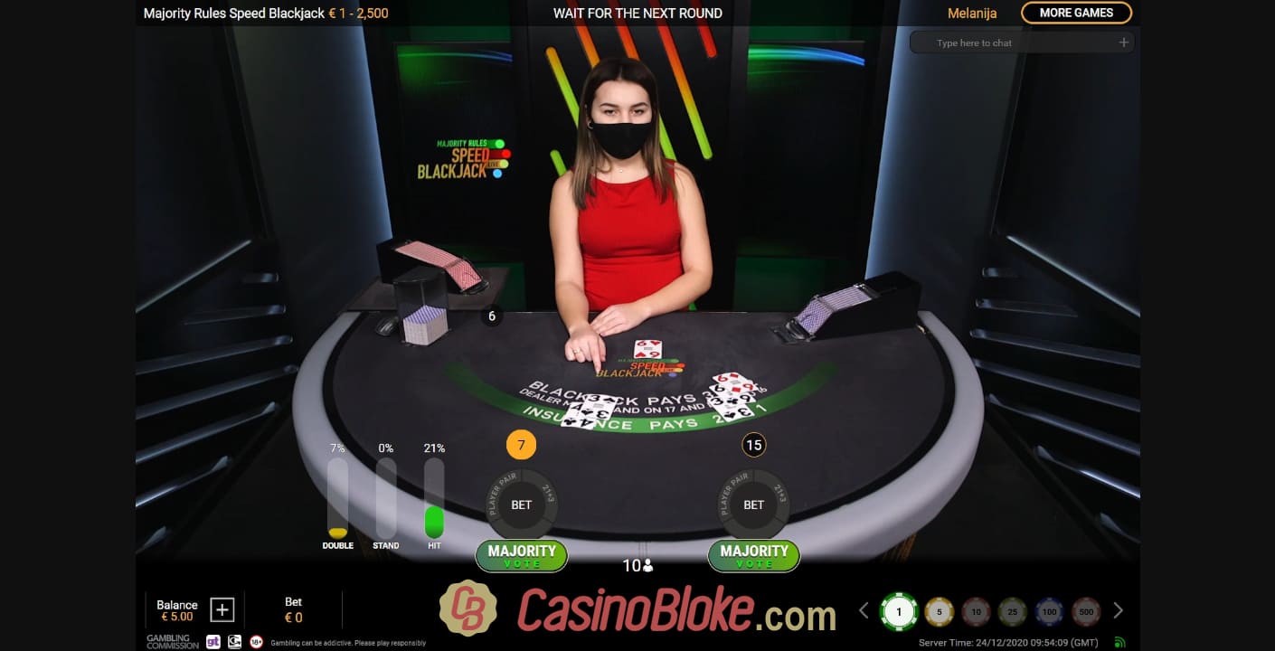 Odds of getting blackjack