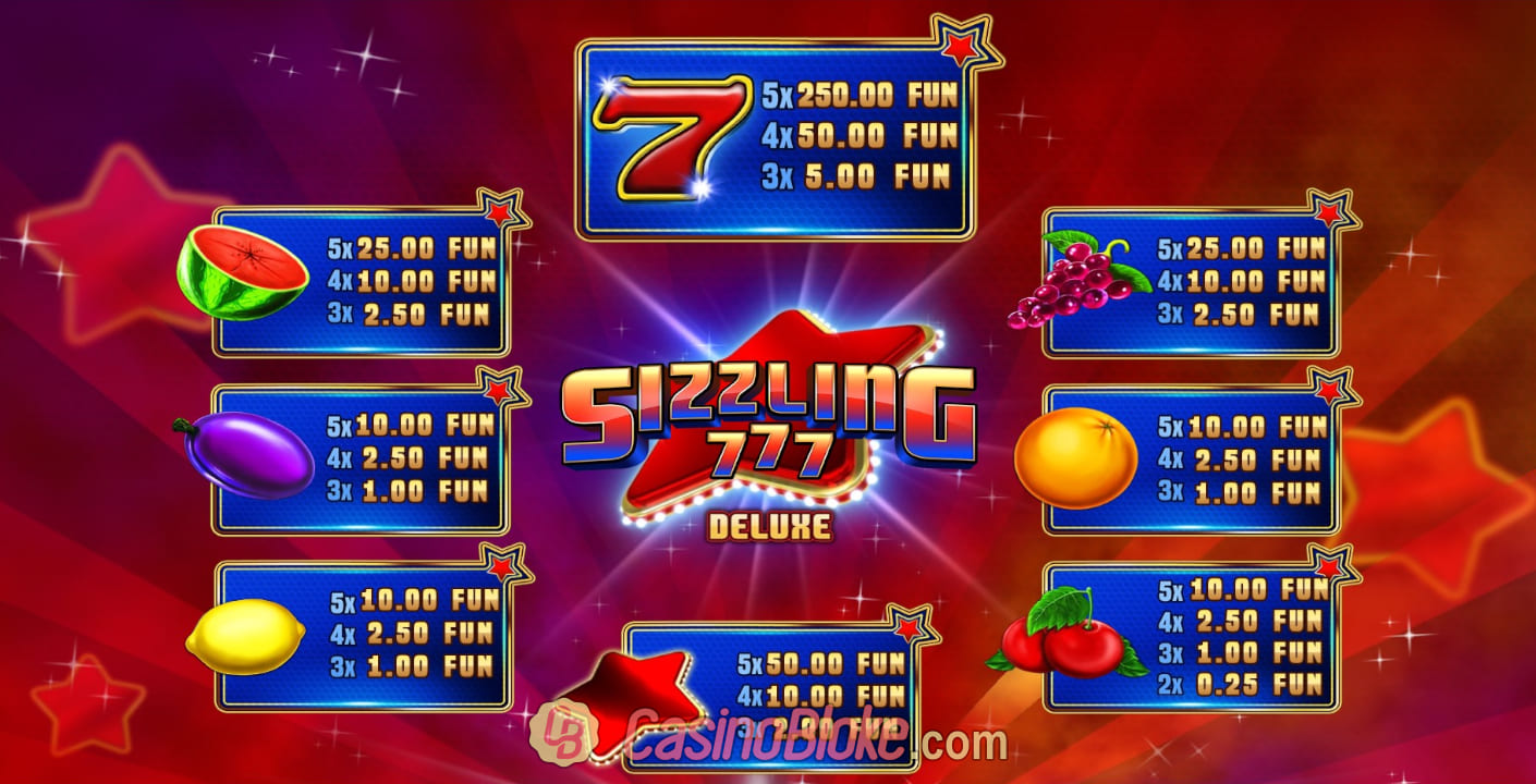 Sizzling 777 Deluxe Slot thumbnail - 1
