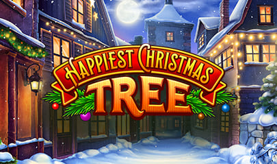 Happiest Christmas Tree Slot logo big