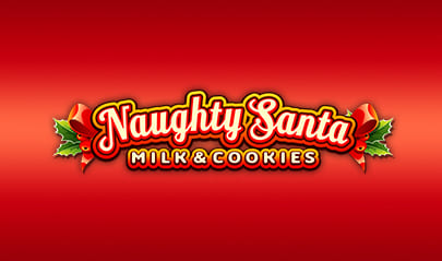 Naughty Santa Milk & Cookies Slot logo big