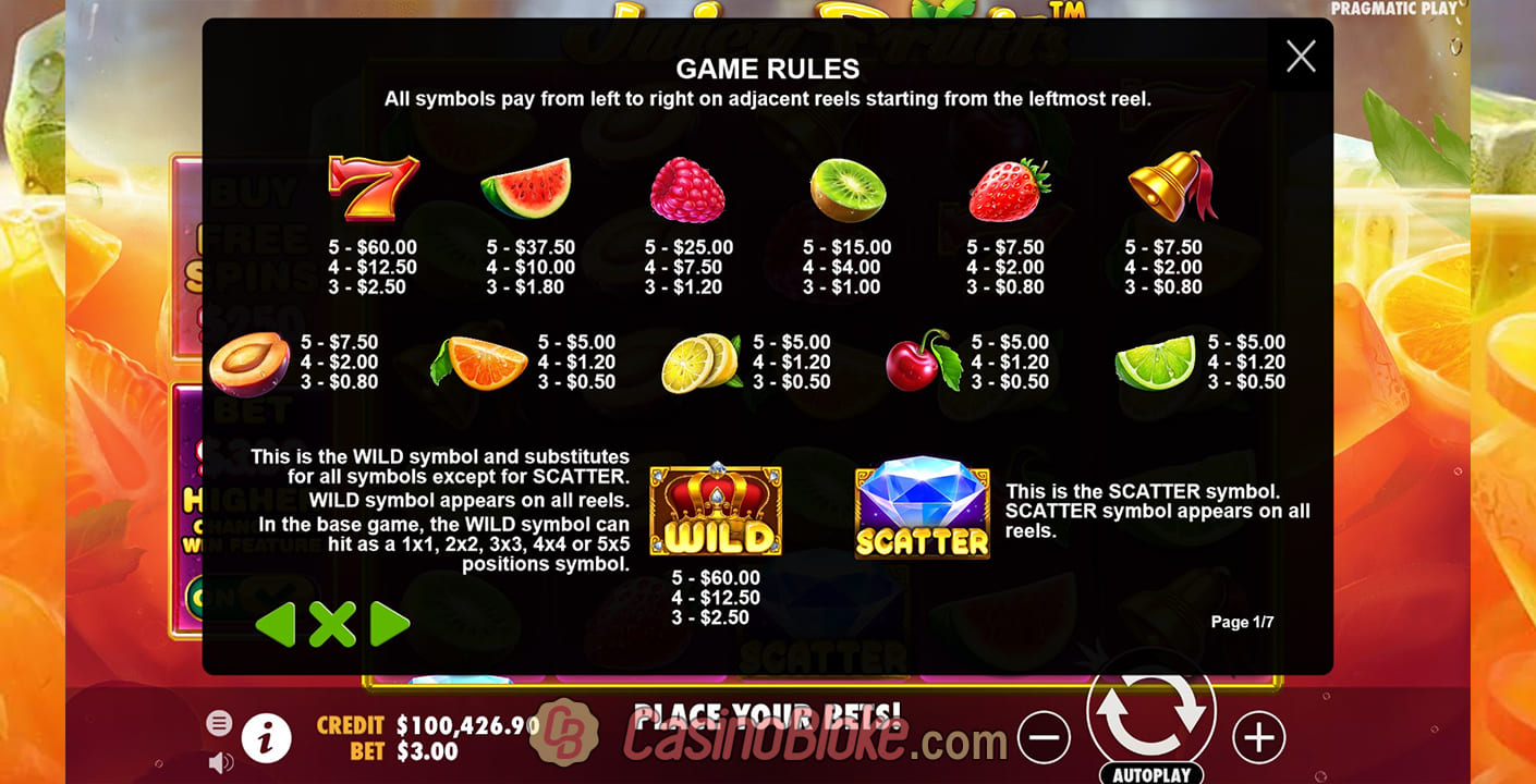 Juicy Fruits Slot thumbnail - 1