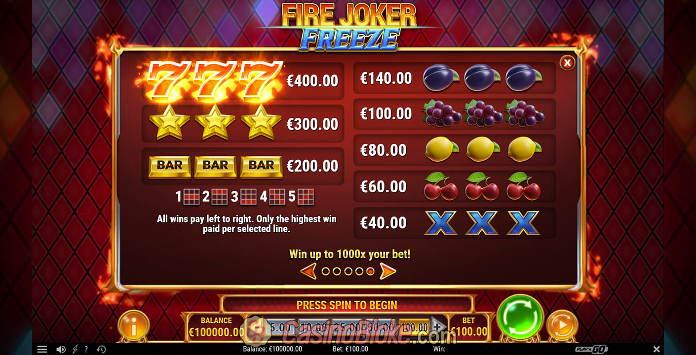 Fire Joker Freeze Slot thumbnail - 1