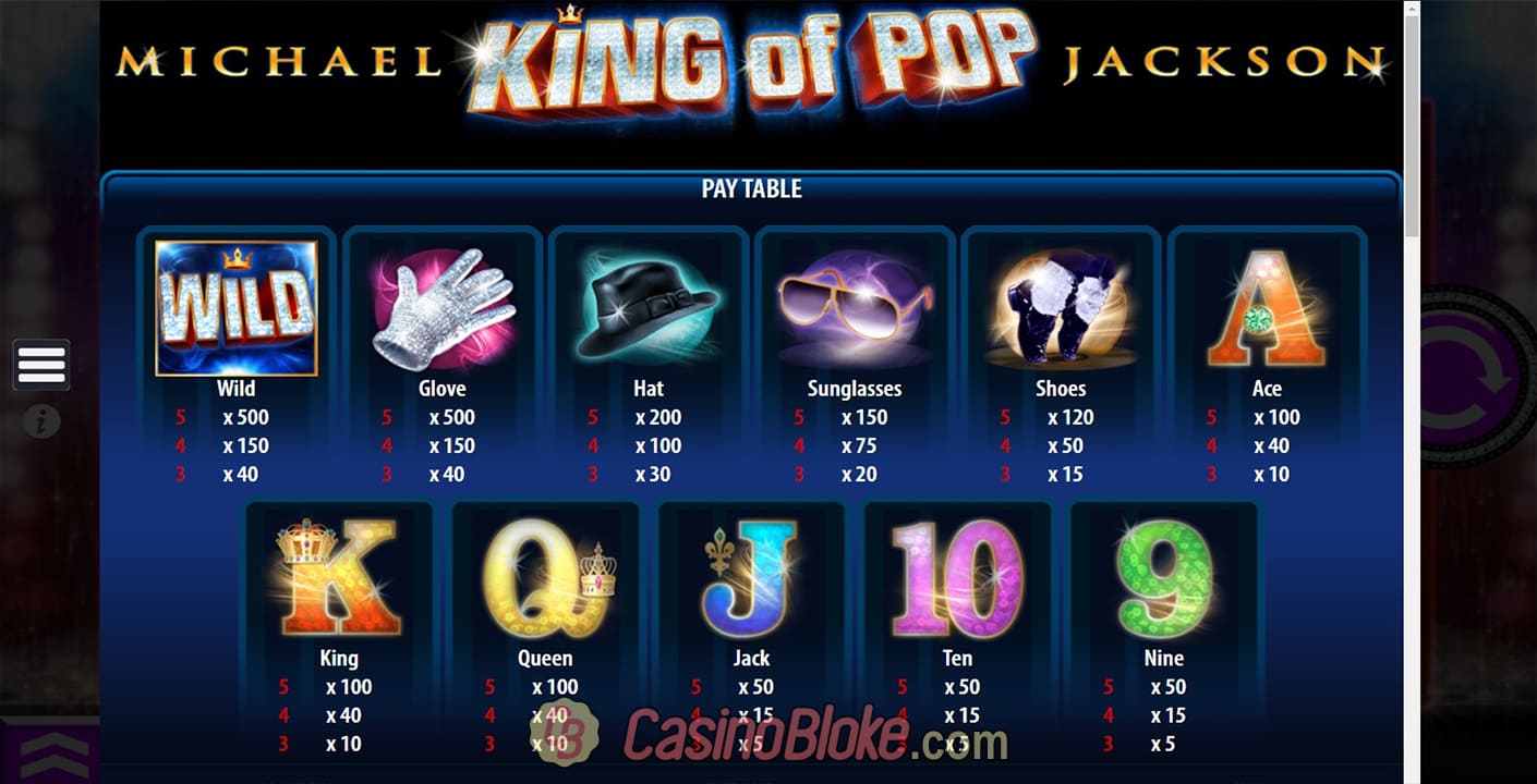 Michael Jackson King of Pop Slot thumbnail - 1