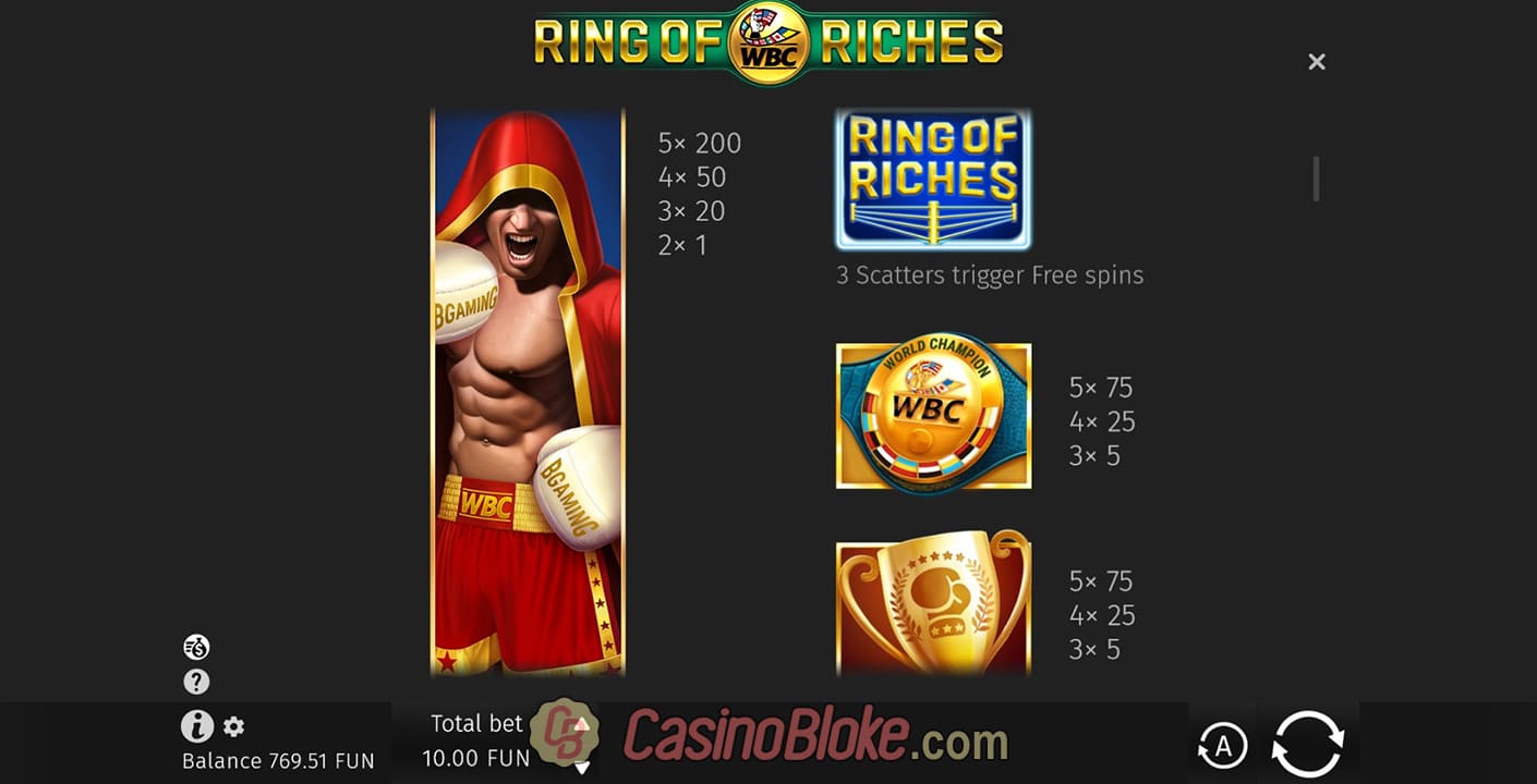 WBC Ring of Riches Slot thumbnail - 1