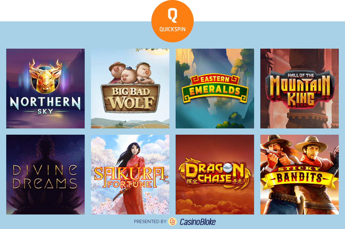 Selection of best Quickspin casino titles
